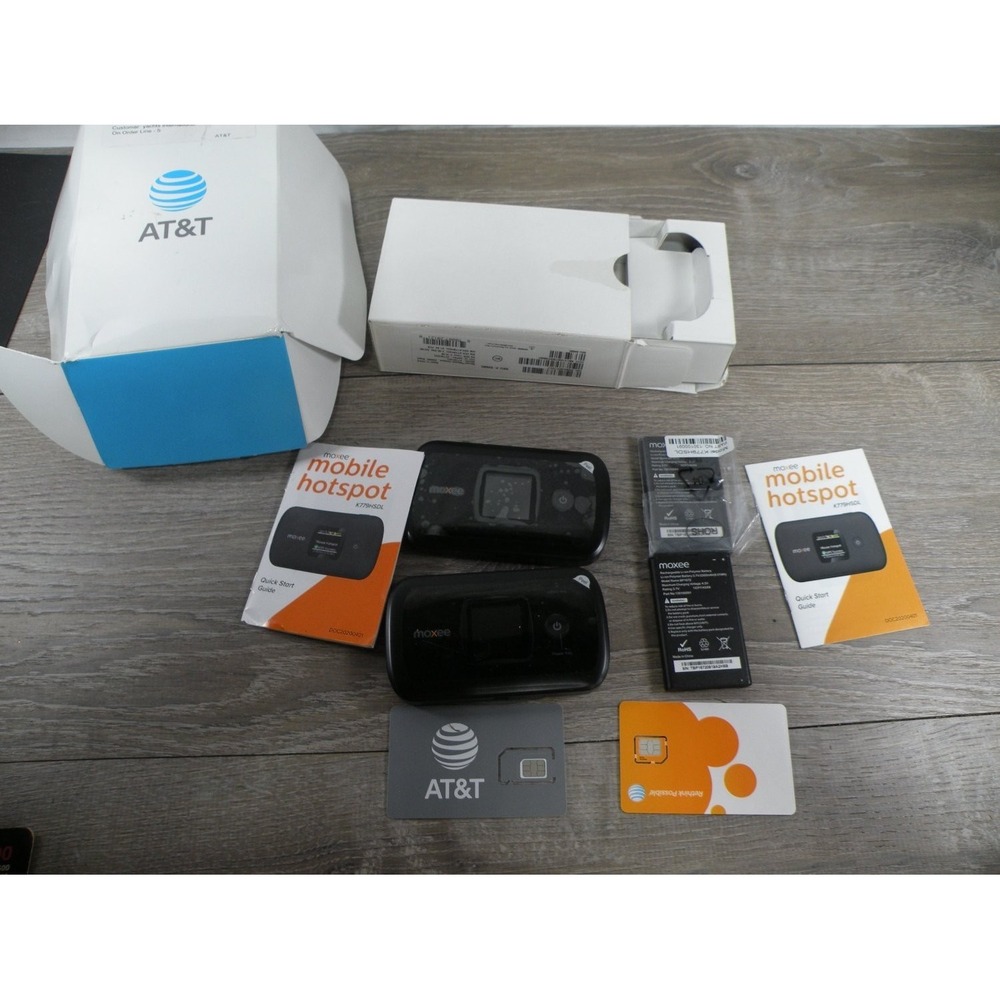 Moxee K779HSDL Wi-Fi Hotspot Modem Black Plastic Mobile At&t 4G